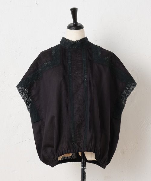 BEARDSLEY(ビアズリー)の「レースフレンチブラウス(シャツ/ブラウス・レディース・ブラック/ブラウン・FREE)」の18枚目の写真