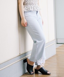 dukkah/【低身長向け】クラッシュストレートパンツ