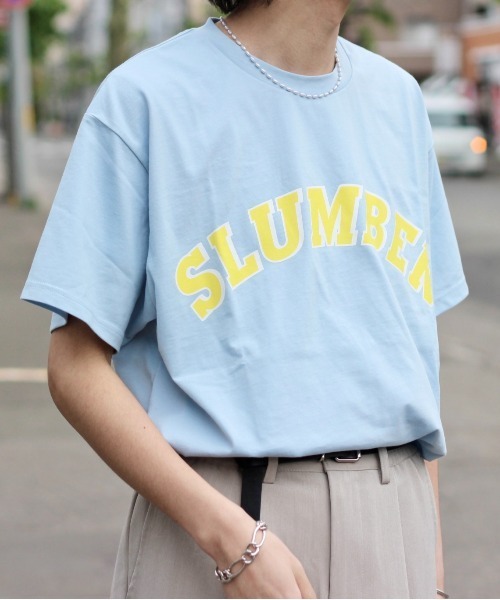 y/m by れぽすけ（イムバイレポスケ）の「SLUMBER T/SH（Tシャツ/カットソー・メンズ・ホワイト/ライトブルー/ブラック・MEDIUM/LARGE）」の3枚目の写真