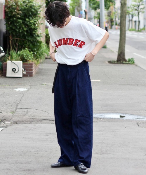 y/m by れぽすけ（イムバイレポスケ）の「SLUMBER T/SH（Tシャツ/カットソー・メンズ・ホワイト/ライトブルー/ブラック・MEDIUM/LARGE）」の13枚目の写真