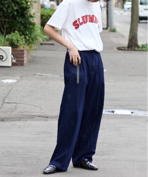 y/m by れぽすけ（イムバイレポスケ）の「SLUMBER T/SH（Tシャツ/カットソー・メンズ・ホワイト/ライトブルー/ブラック・MEDIUM/LARGE）」の6枚目の写真