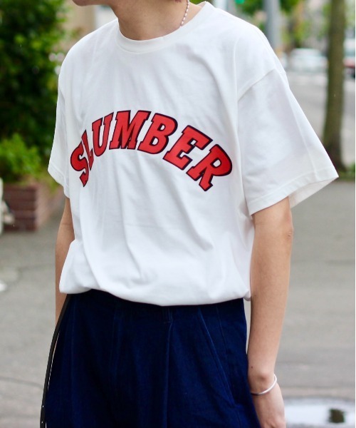 y/m by れぽすけ（イムバイレポスケ）の「SLUMBER T/SH（Tシャツ/カットソー・メンズ・ホワイト/ライトブルー/ブラック・MEDIUM/LARGE）」の10枚目の写真