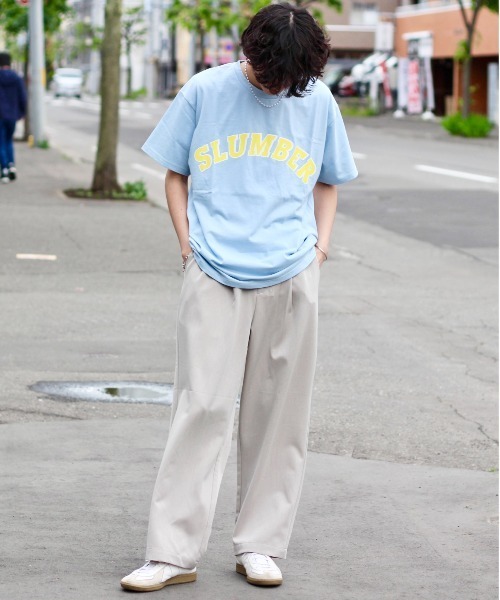 y/m by れぽすけ（イムバイレポスケ）の「SLUMBER T/SH（Tシャツ/カットソー・メンズ・ホワイト/ライトブルー/ブラック・MEDIUM/LARGE）」の19枚目の写真