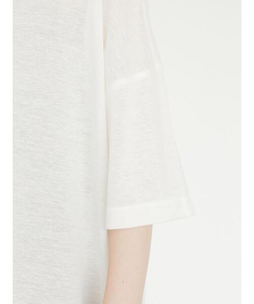 Green Parks(グリーンパークス)の「麻ブレンドゆるカットプルオーバー*(Tシャツ/カットソー・レディース・オフホワイト/ベージュ/チャコールグレー/グリーン/ピンク/ブルー・FREE)」の14枚目の写真