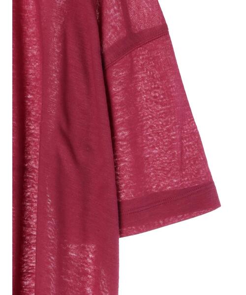 Green Parks(グリーンパークス)の「麻ブレンドゆるカットプルオーバー*(Tシャツ/カットソー・レディース・オフホワイト/ベージュ/チャコールグレー/グリーン/ピンク/ブルー・FREE)」の22枚目の写真