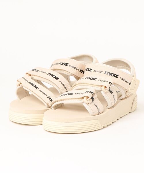 moz(モズ)の「MOZ(モズ) 3ベルトスポーツサンダル(サンダル・レディース・ブラック/アイボリー・M/L/S/LL)」の10枚目の写真