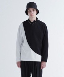 CULLNI | 21-AW-009　ポンチラウンド切替プルオーバー(Tシャツ/カットソー)