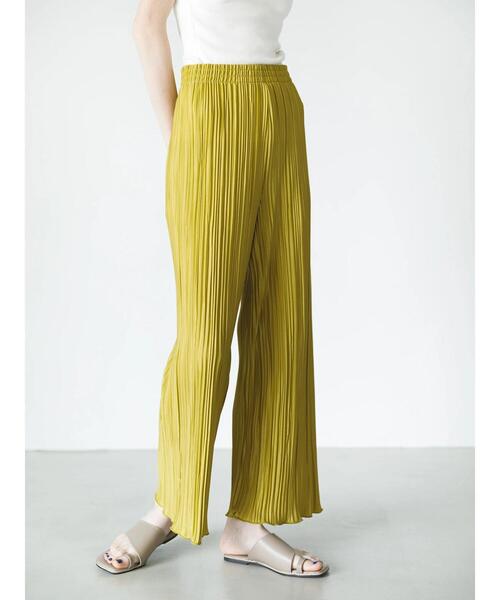 koe(コエ)の「ランダムプリーツパンツ*(その他パンツ・レディース・グリーン系その他3/ラベンダー/アイボリー・M)」の4枚目の写真