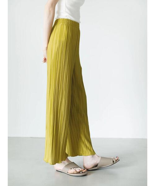 koe(コエ)の「ランダムプリーツパンツ*(その他パンツ・レディース・グリーン系その他3/ラベンダー/アイボリー・M)」の7枚目の写真