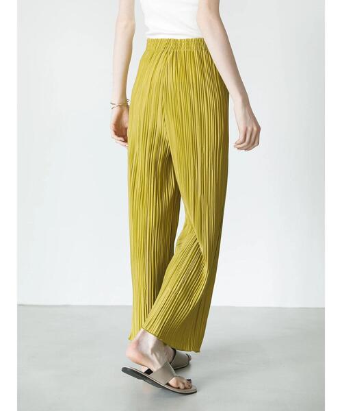 koe(コエ)の「ランダムプリーツパンツ*(その他パンツ・レディース・グリーン系その他3/ラベンダー/アイボリー・M)」の8枚目の写真