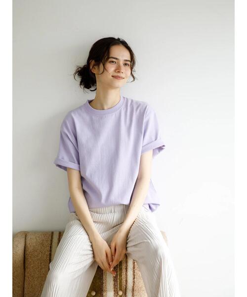 koe(コエ)の「ランダムプリーツパンツ*(その他パンツ・レディース・グリーン系その他3/ラベンダー/アイボリー・M)」の14枚目の写真