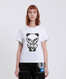 tシャツ HIPANDA ハイパンダ レディース スノーパンダプリント 半袖Tシャツ レディース HIPANDA tシャツ ハイパンダ レディース スノーパンダプリント