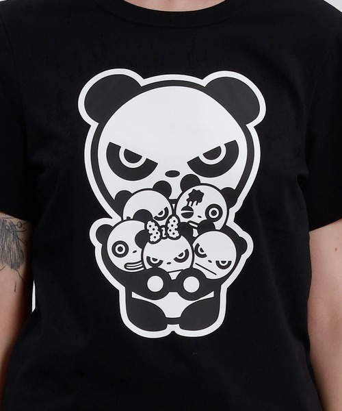 tシャツ HIPANDA ハイパンダ レディース パンダファミリー ビッグプリント 半袖Tシャツ レディース HIPANDA ハイパンダ レディース パンダファミリー ビッグ