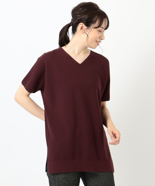 J.PRESS(ジェイプレス)の「【洗える】フォールコットンヤーン ニット(ニット/セーター・レディース・ベージュ系/ネイビー系/ワイン系/スモーキーグリーン系・F)」の12枚目の写真