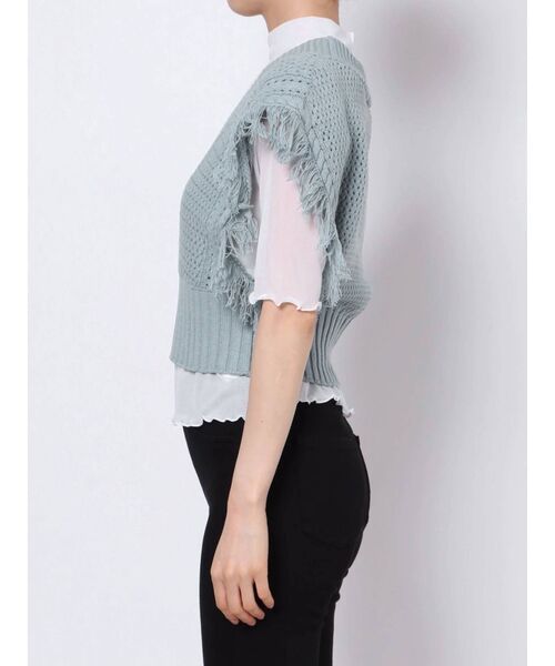 MURUAレース フリンジ トップス