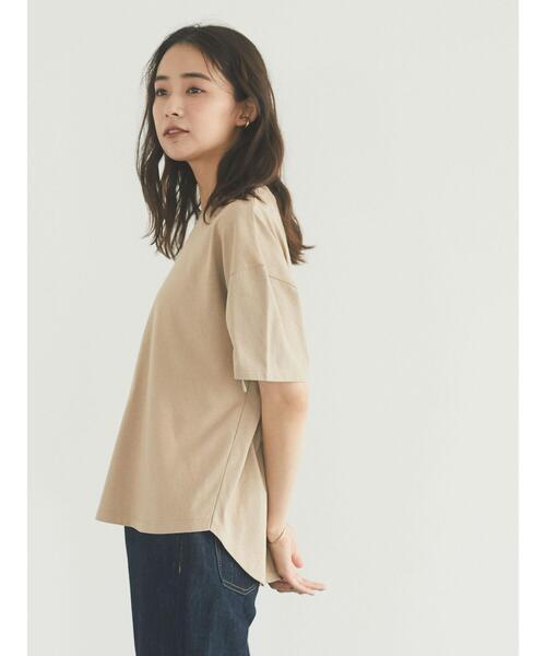 CRAFT STANDARD BOUTIQUE(クラフトスタンダードブティック)の「袖スピンドルTシャツ *(Tシャツ/カットソー・レディース・オフホワイト/ブラック/ベージュ・FREE)」の17枚目の写真