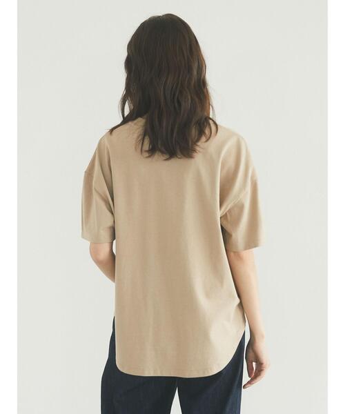 CRAFT STANDARD BOUTIQUE(クラフトスタンダードブティック)の「袖スピンドルTシャツ *(Tシャツ/カットソー・レディース・オフホワイト/ブラック/ベージュ・FREE)」の18枚目の写真