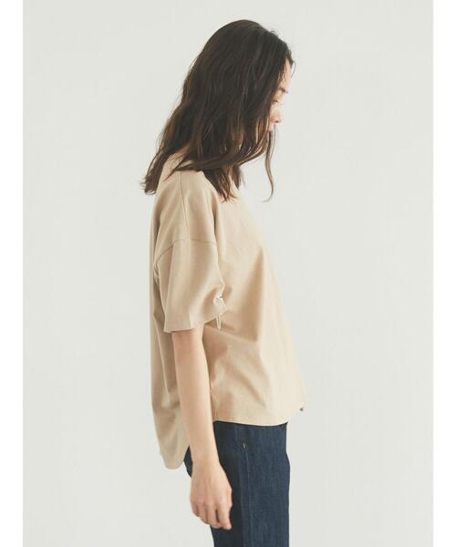 CRAFT STANDARD BOUTIQUE(クラフトスタンダードブティック)の「袖スピンドルTシャツ *(Tシャツ/カットソー・レディース・オフホワイト/ブラック/ベージュ・FREE)」の19枚目の写真