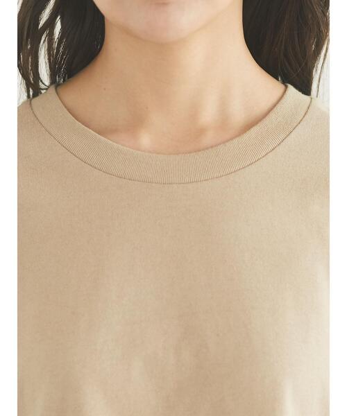 CRAFT STANDARD BOUTIQUE(クラフトスタンダードブティック)の「袖スピンドルTシャツ *(Tシャツ/カットソー・レディース・オフホワイト/ブラック/ベージュ・FREE)」の20枚目の写真