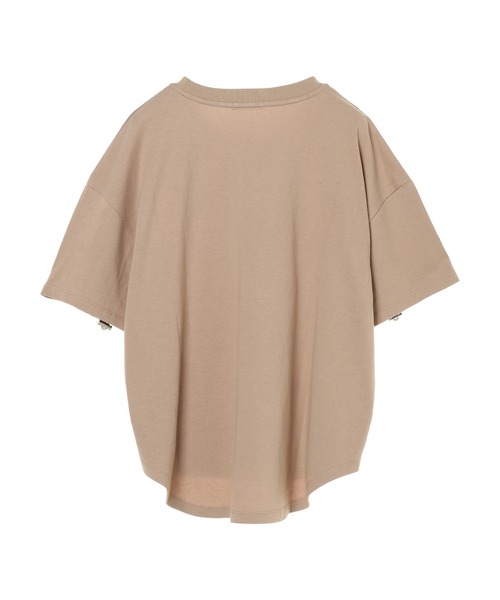 CRAFT STANDARD BOUTIQUE(クラフトスタンダードブティック)の「袖スピンドルTシャツ *(Tシャツ/カットソー・レディース・オフホワイト/ブラック/ベージュ・FREE)」の6枚目の写真