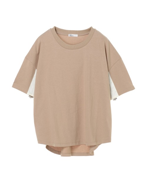 CRAFT STANDARD BOUTIQUE(クラフトスタンダードブティック)の「袖スピンドルTシャツ *(Tシャツ/カットソー・レディース・オフホワイト/ブラック/ベージュ・FREE)」の5枚目の写真