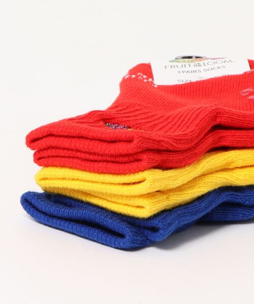 FRUIT OF THE LOOM(フルーツオブザルーム)の「《FRUIT OF THE LOOM》KID'S 3P SOCKS(ソックス/靴下・キッズ・その他/その他1/その他2/その他3・SMALL/MEDIUM)」の5枚目の写真