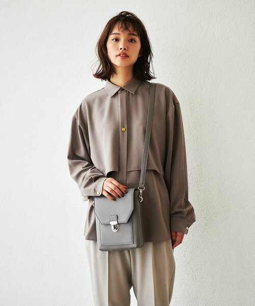 tk.TAKEO KIKUCHI（ティーケータケオキクチ）の「◆フラップスクエアボックスショルダーバッグ（ショルダーバッグ・メンズ・カーキ/ボルドー/ブラック系8/ベージュ系8/グレー/ブラック・00）」の14枚目の写真