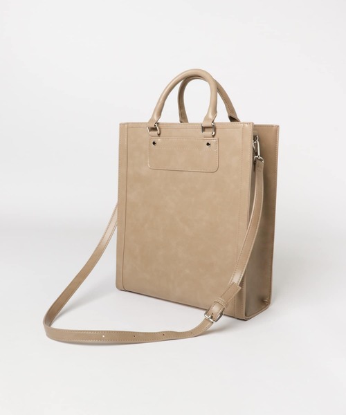 SENSE OF PLACE by URBAN RESEARCH（センスオブプレイスバイアーバンリサーチ）の「A4フレームトートバッグ（トートバッグ・レディース・ブラック/ベージュ/ブラウン/ベージュ系その他・ONE）」の12枚目の写真