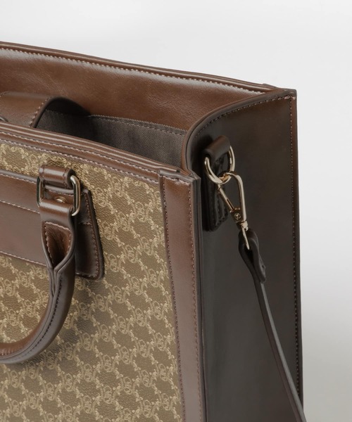 SENSE OF PLACE by URBAN RESEARCH（センスオブプレイスバイアーバンリサーチ）の「A4フレームトートバッグ（トートバッグ・レディース・ブラック/ベージュ/ブラウン/ベージュ系その他・ONE）」の5枚目の写真