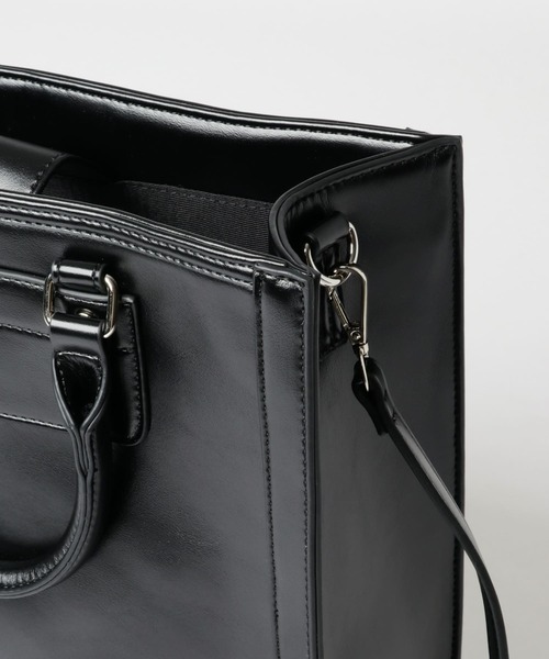 SENSE OF PLACE by URBAN RESEARCH（センスオブプレイスバイアーバンリサーチ）の「A4フレームトートバッグ（トートバッグ・レディース・ブラック/ベージュ/ブラウン/ベージュ系その他・ONE）」の14枚目の写真