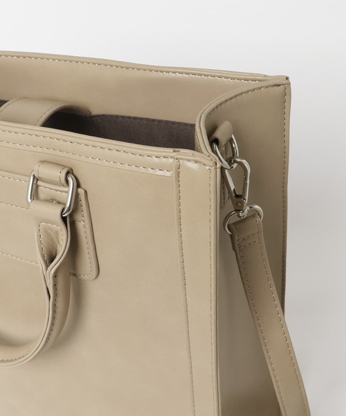 SENSE OF PLACE by URBAN RESEARCH（センスオブプレイスバイアーバンリサーチ）の「A4フレームトートバッグ（トートバッグ・レディース・ブラック/ベージュ/ブラウン/ベージュ系その他・ONE）」の13枚目の写真