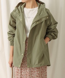 《撥水加工》 裾ドロストミドル丈ブルゾン