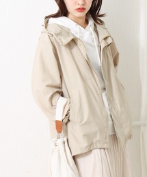 libelle more | 撥水加工 裾ドロストミドル丈ブルゾン(マウンテンパーカー)