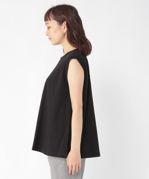 studio CLIP（スタディオクリップ）の「ノースリーブタンクトップ（タンクトップ・レディース・パープル/オフホワイト/ブラック・LARGE/MEDIUM）」の11枚目の写真