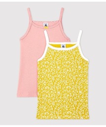 PETIT BATEAU | プリントキャミソール２枚組(キャミソール)