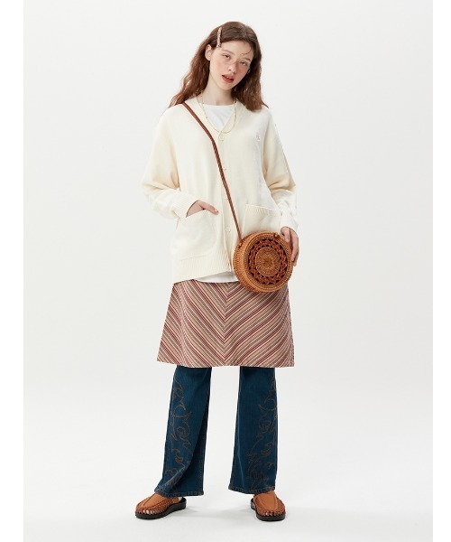 KIRSH(キルシー)の「A'GEM/9 × .kom『KIRSH/キルシー』SMALL CHERRY V-NECK CARDIGAN/スモールチェリー Vネックカーディガン(カーディガン/ボレロ・レディース・ブラック/オレンジ/ブルー/アイボリー・FREE)」の9枚目の写真