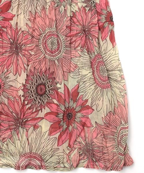 チチカカ（チチカカ）の「リンクルボタニカルスカート（スカート・レディース・ピンク/グリーン/マスタード・FREE）」の15枚目の写真