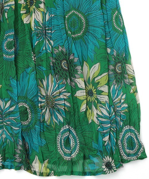 チチカカ（チチカカ）の「リンクルボタニカルスカート（スカート・レディース・ピンク/グリーン/マスタード・FREE）」の19枚目の写真