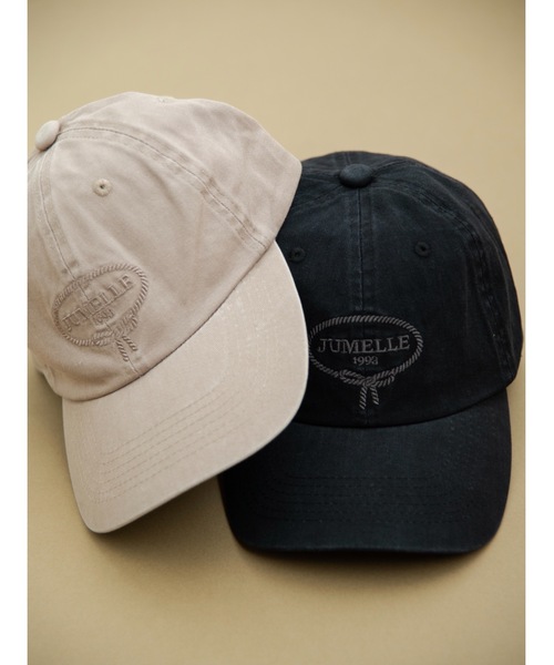 jumelle（ジュメロ）の「エンブレムビンテージキャップ（キャップ・レディース・ブラック/ベージュ・FREE）」の9枚目の写真