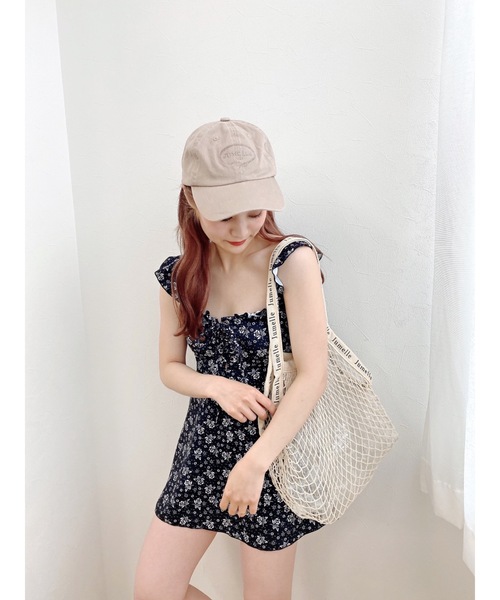 jumelle（ジュメロ）の「エンブレムビンテージキャップ（キャップ・レディース・ブラック/ベージュ・FREE）」の7枚目の写真