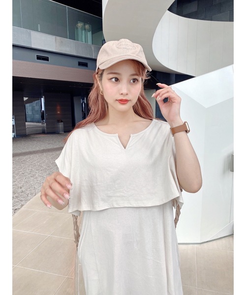 jumelle（ジュメロ）の「エンブレムビンテージキャップ（キャップ・レディース・ブラック/ベージュ・FREE）」の11枚目の写真