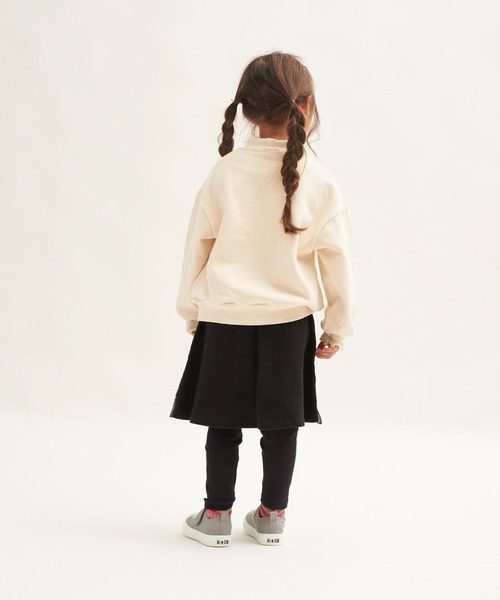 RUGGEDWORKS（ラゲッドワークス）の「サイドラインスウェットスカート（スカート・キッズ・ブラック/グレー・110/140/120/150/90/100/130）」の3枚目の写真