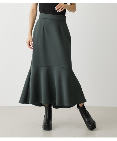 AZUL by moussy(アズールバイマウジー)の「LUXE MERMAID SK/リュクスマーメイドスカート(スカート・レディース・ブラック/ダークグリーン/ライトブラウン/マジェンタ・SMALL/MEDIUM)」の3枚目の写真