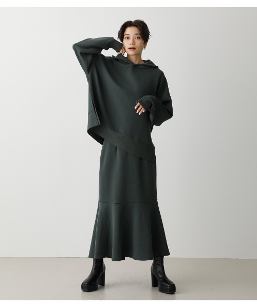 AZUL by moussy(アズールバイマウジー)の「LUXE MERMAID SK/リュクスマーメイドスカート(スカート・レディース・ブラック/ダークグリーン/ライトブラウン/マジェンタ・SMALL/MEDIUM)」の16枚目の写真