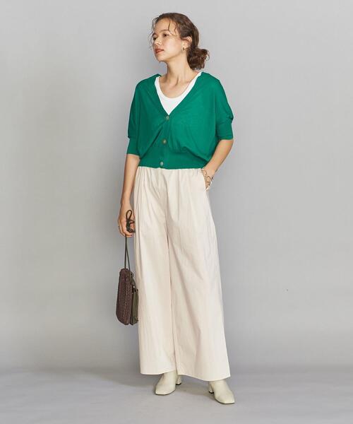 BEAUTY&YOUTH UNITED ARROWS（ビューティーアンドユースユナイテッドアローズ）の「BY イージーワイド ライナーパンツ -ウォッシャブル-（その他パンツ・レディース・オフホワイト・S/M）」の4枚目の写真