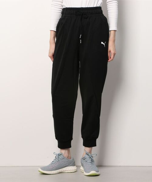 PUMA（プーマ）の「プーマ PUMA ニット パンツ_異素材MIX、コントラストカラーのオリジナル付属やトリムがアクセント（その他パンツ・レディース・ネイビー/ブラック・L/XL/M/S）」の2枚目の写真