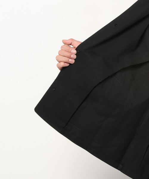 Toironier(トワロニエ)の「Toironier/トワロニエ/Leather cuff Blouson/レザーカフブルゾン(ブルゾン・メンズ・ブラック・1/2)」の4枚目の写真