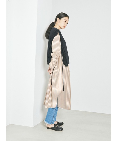 GARAGE OF GOOD CLOTHING（ガレージオブグッドクロージング）の「フリンジケーブルベスト＊（ニット/セーター・レディース・ホワイト/ベージュ系その他2/ブラック・FREE）」の7枚目の写真