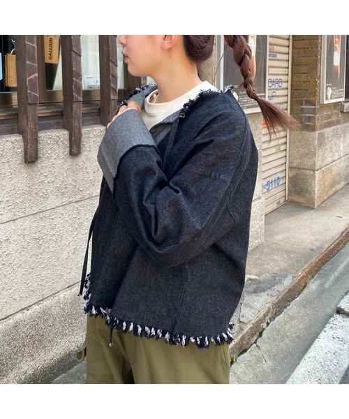 CPCM（シーピーシーエム）の「メキシカンフリンジプルオーバー（Tシャツ/カットソー・レディース・ブラック/ブルー・FREE）」の4枚目の写真