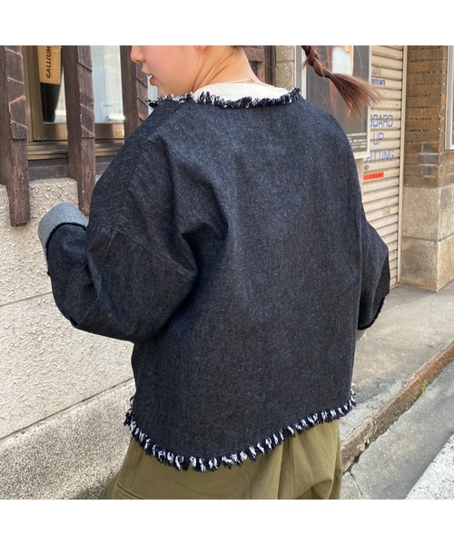 CPCM（シーピーシーエム）の「メキシカンフリンジプルオーバー（Tシャツ/カットソー・レディース・ブラック/ブルー・FREE）」の10枚目の写真